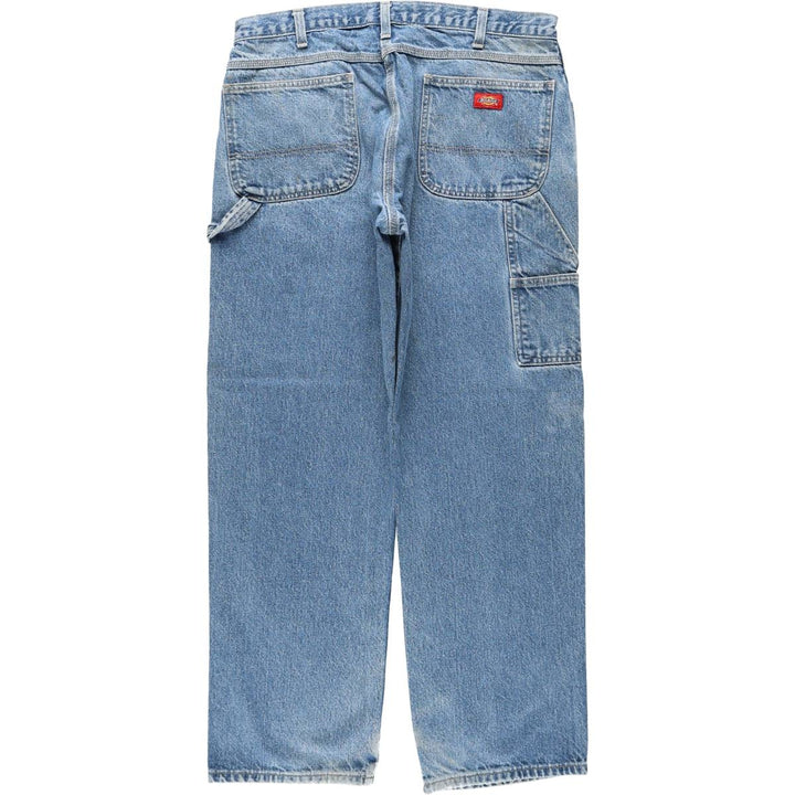Dickies denim painter pants for men, equivalent to W37 cotton blue type Vintage Second Hand