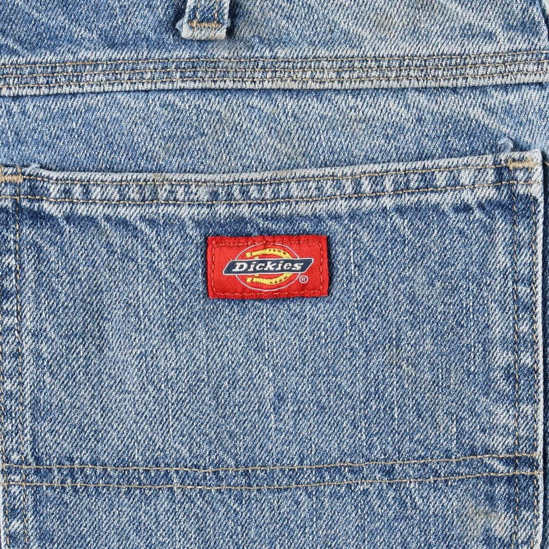 Dickies denim painter pants for men, equivalent to W37 cotton blue type Vintage Second Hand