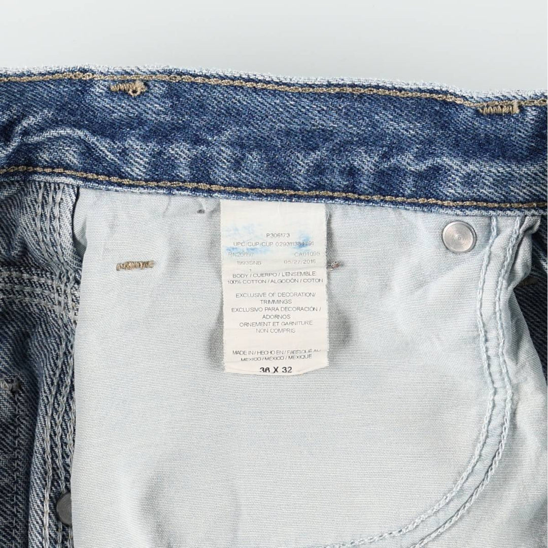 Dickies denim painter pants for men, equivalent to W37 cotton blue type Vintage Second Hand