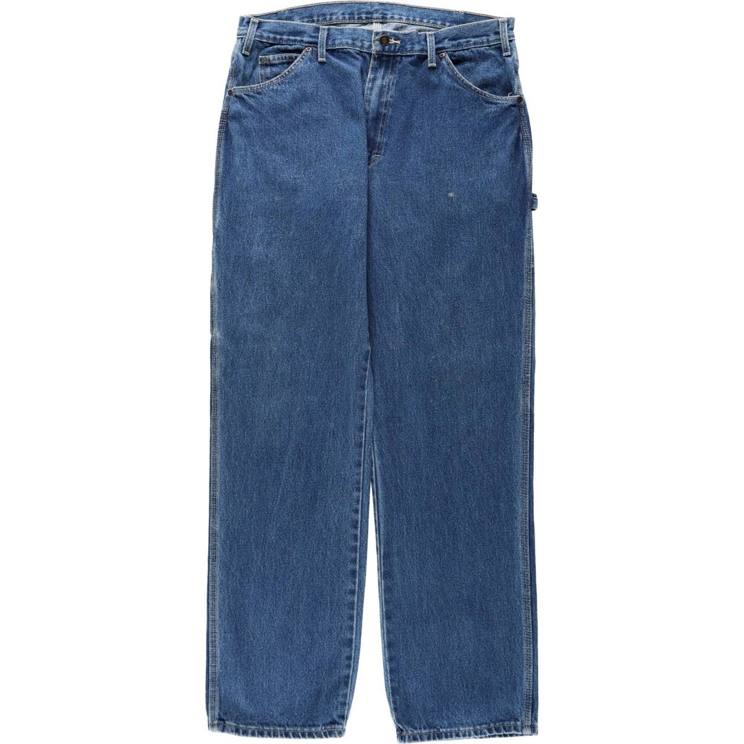 Dickies Relaxed Fit Denim Painter Pants, Men's Size W36 (approx.) cotton blue type Vintage Second Hand