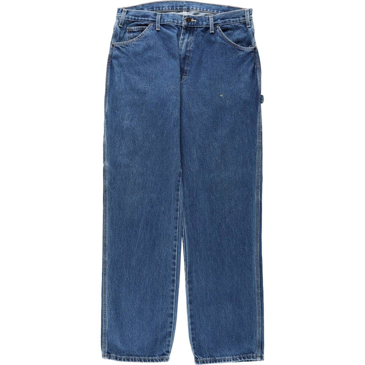 Dickies Relaxed Fit Denim Painter Pants, Men's Size W36 (approx.) cotton blue type Vintage Second Hand