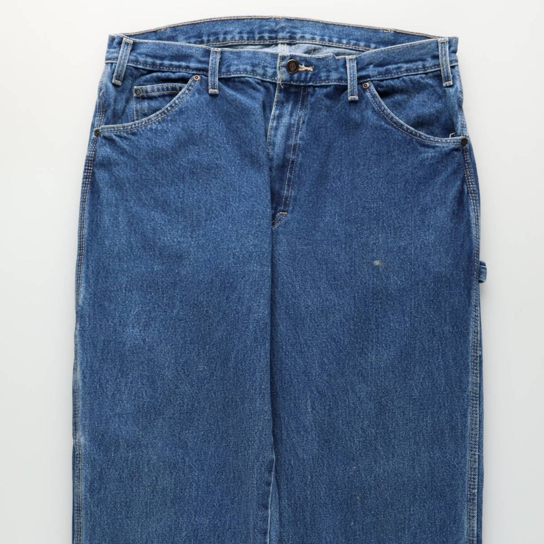 Dickies Relaxed Fit Denim Painter Pants, Men's Size W36 (approx.) cotton blue type Vintage Second Hand