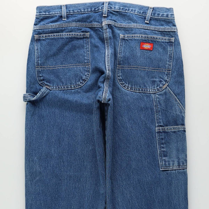 Dickies Relaxed Fit Denim Painter Pants, Men's Size W36 (approx.) cotton blue type Vintage Second Hand
