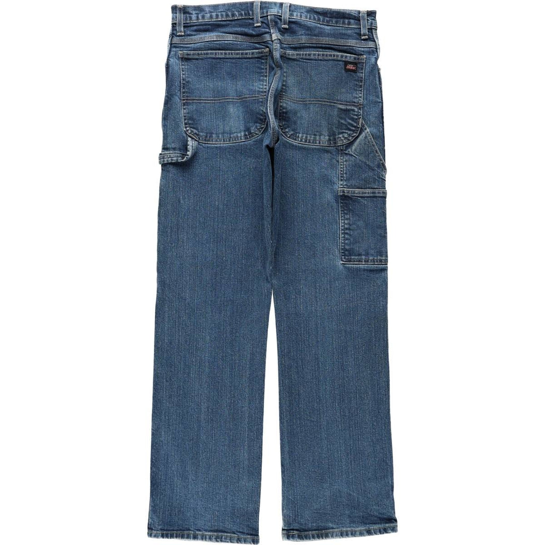Dickies denim painter pants for men, equivalent to W34 cotton blue type Vintage Second Hand