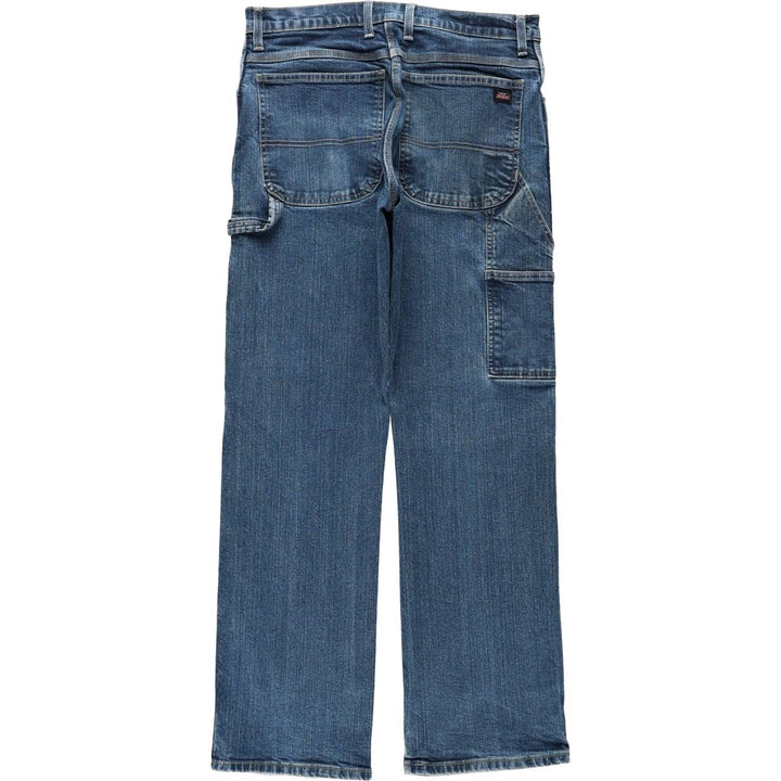 Dickies denim painter pants for men, equivalent to W34 cotton blue type Vintage Second Hand