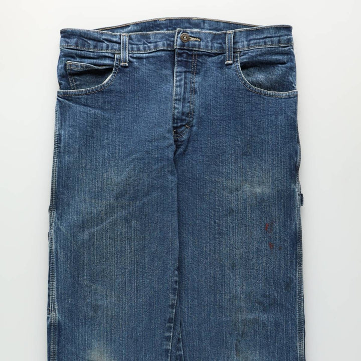 Dickies denim painter pants for men, equivalent to W34 cotton blue type Vintage Second Hand