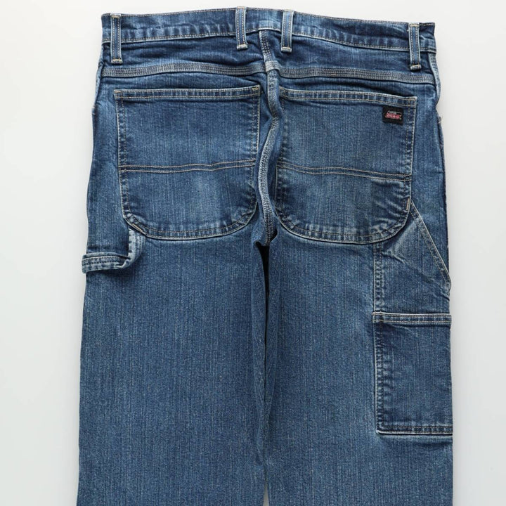 Dickies denim painter pants for men, equivalent to W34 cotton blue type Vintage Second Hand
