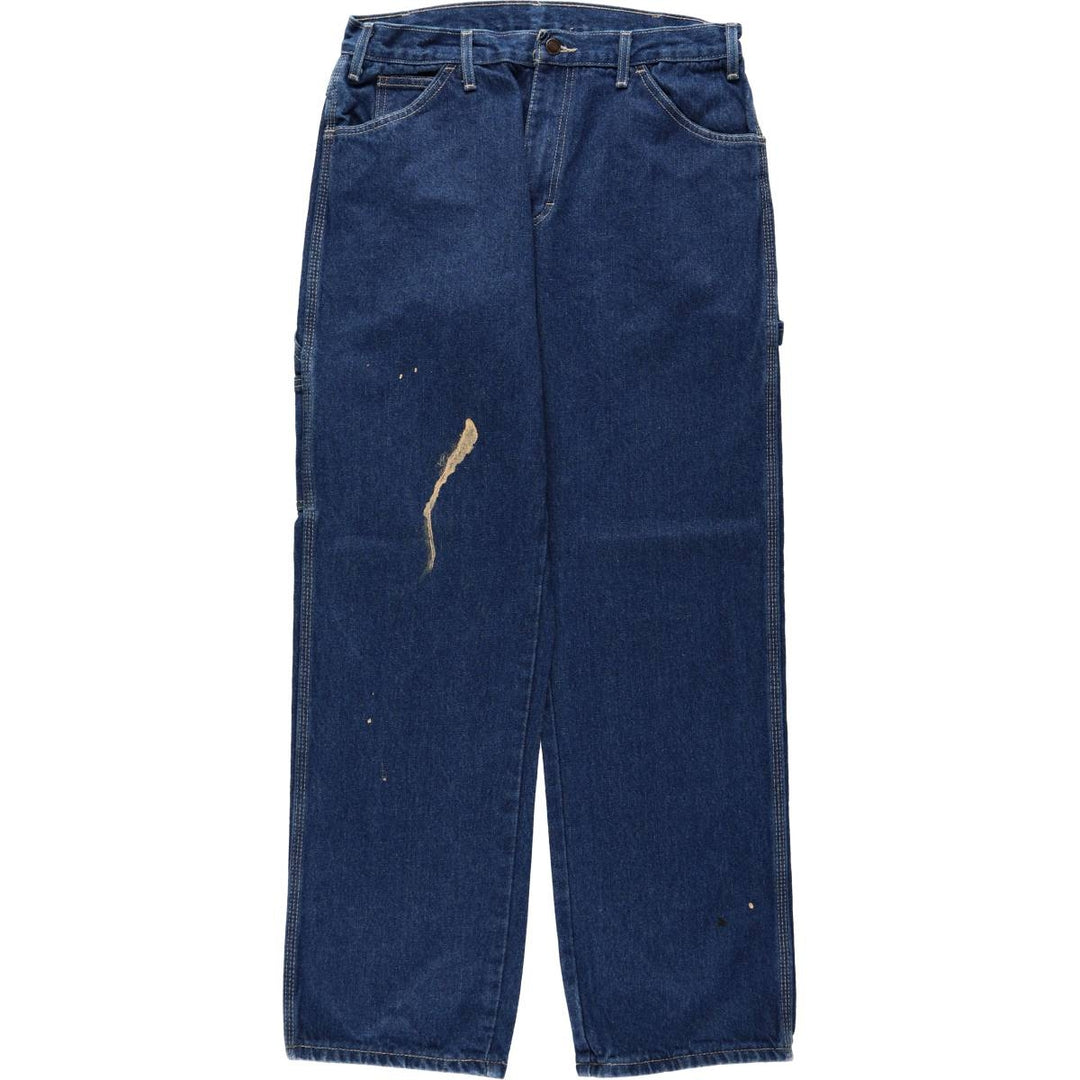 Dickies Relaxed FT Denim Painter Pants, Men's Size W33 (approx.) cotton blue type Vintage Second Hand