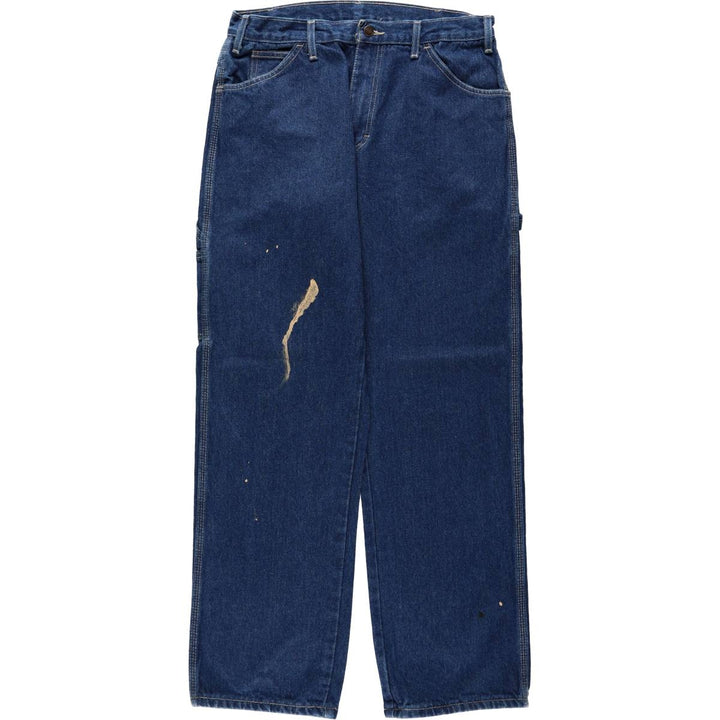 Dickies Relaxed FT Denim Painter Pants, Men's Size W33 (approx.) cotton blue type Vintage Second Hand