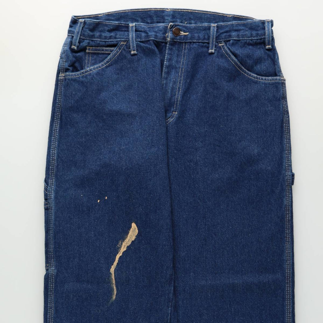 Dickies Relaxed FT Denim Painter Pants, Men's Size W33 (approx.) cotton blue type Vintage Second Hand