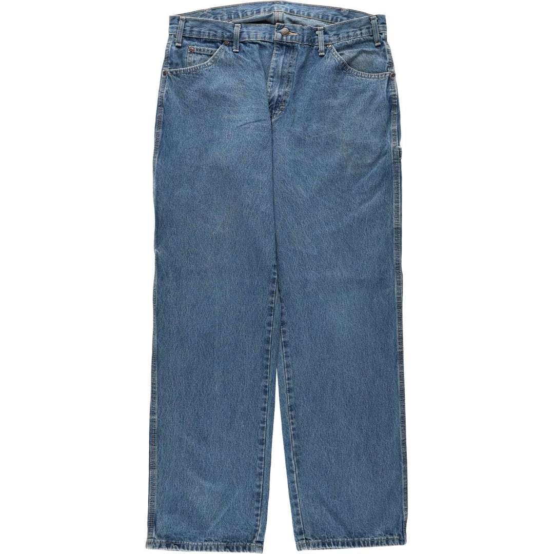 Dickies denim painter pants for men, equivalent to W37 cotton blue type Vintage Second Hand