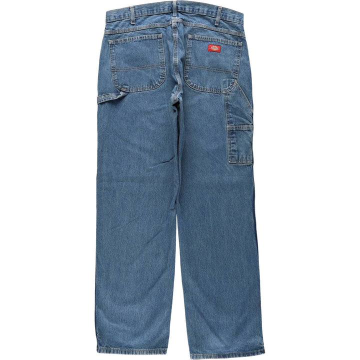 Dickies denim painter pants for men, equivalent to W37 cotton blue type Vintage Second Hand