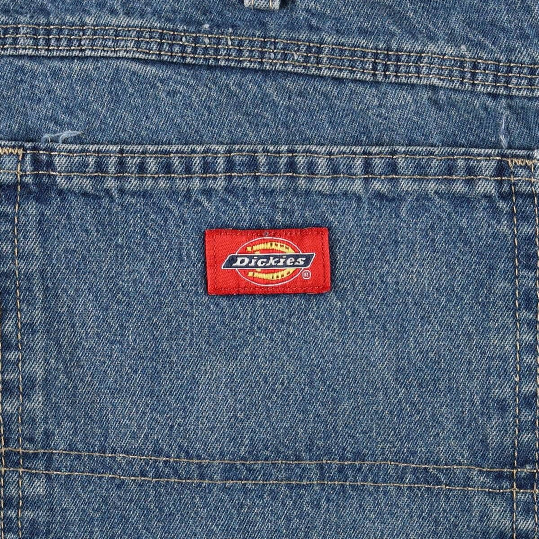 Dickies denim painter pants for men, equivalent to W37 cotton blue type Vintage Second Hand