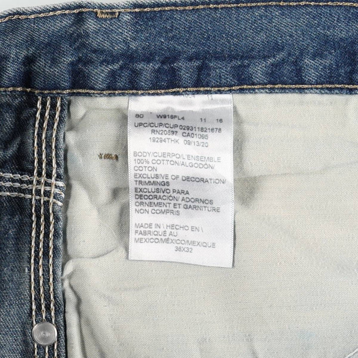 Dickies denim painter pants for men, equivalent to W37 cotton blue type Vintage Second Hand