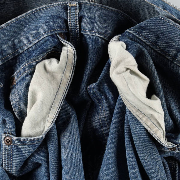 Dickies denim painter pants for men, equivalent to W37 cotton blue type Vintage Second Hand