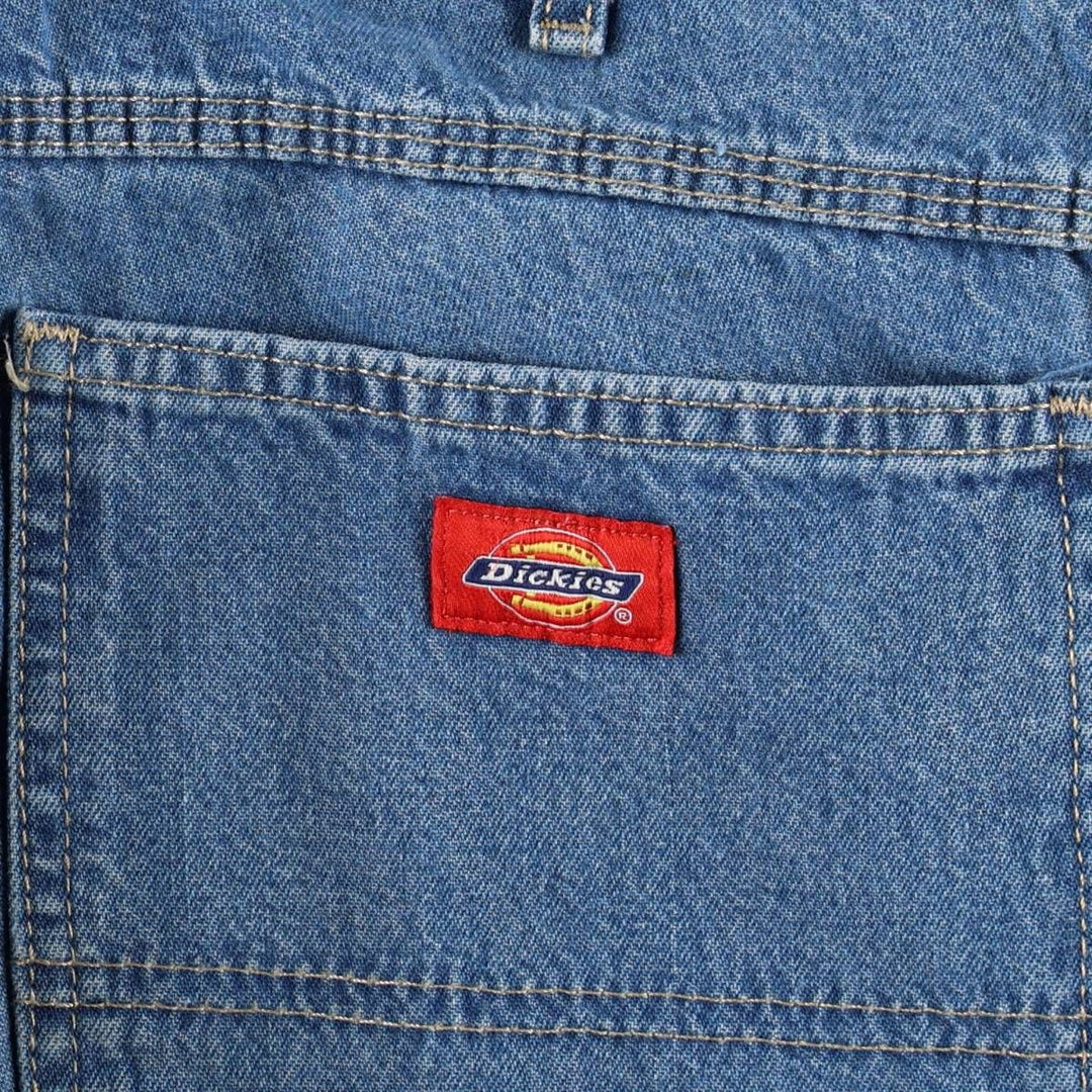 Dickies denim painter pants for men, equivalent to W37 cotton blue type Vintage Second Hand