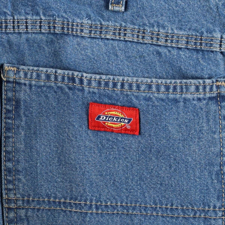 Dickies denim painter pants for men, equivalent to W37 cotton blue type Vintage Second Hand