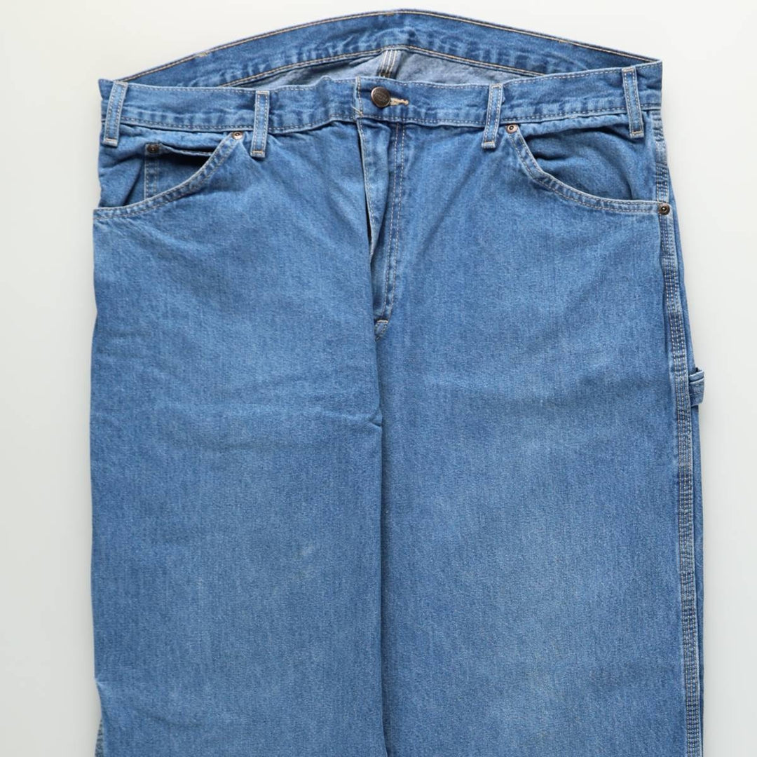 Dickies denim painter pants for men, equivalent to W37 cotton blue type Vintage Second Hand