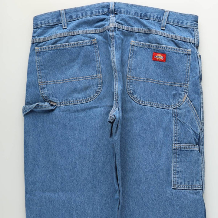 Dickies denim painter pants for men, equivalent to W37 cotton blue type Vintage Second Hand