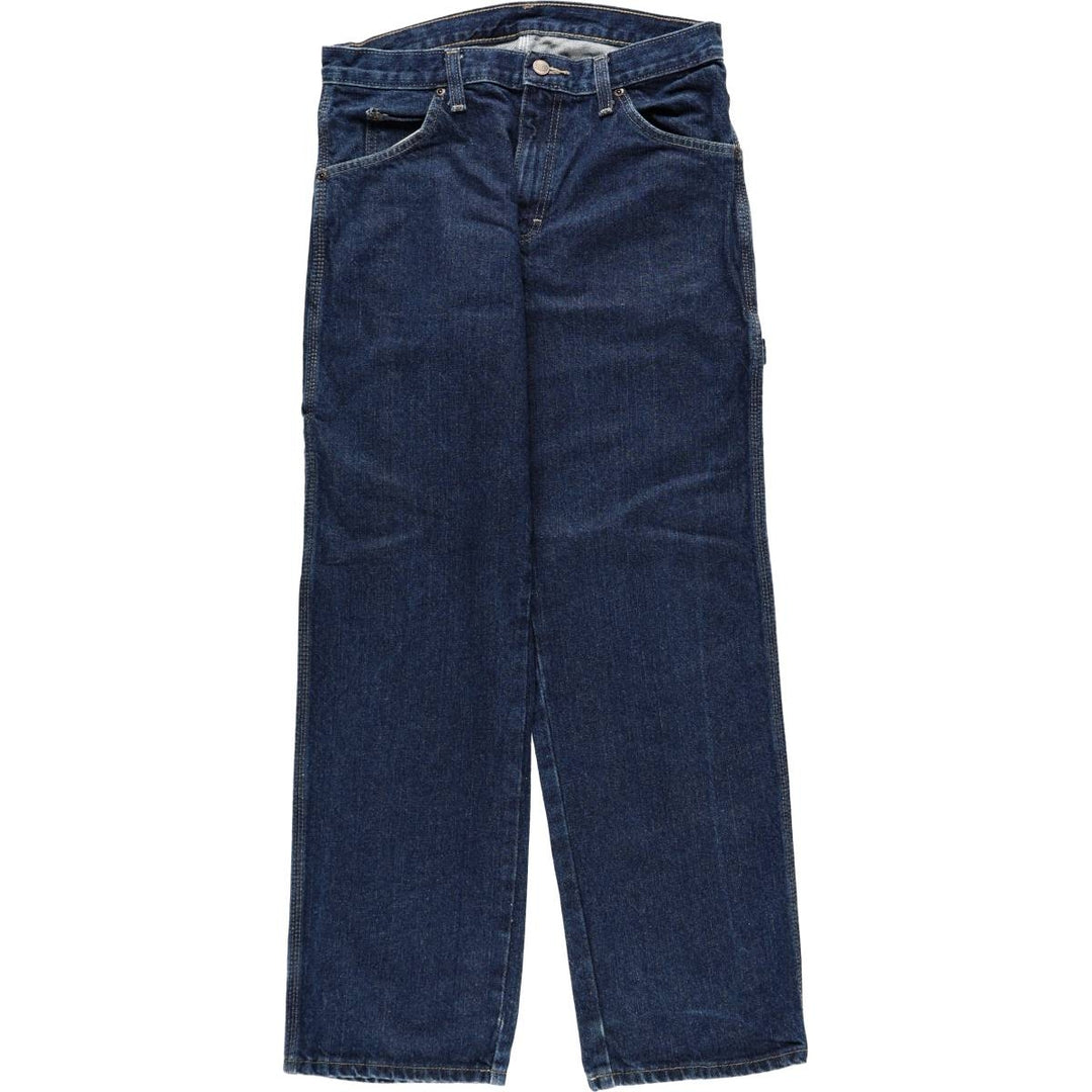 Dark navy Dickies denim painter pants, men's size W31 (approx.) cotton blue type Vintage Second Hand