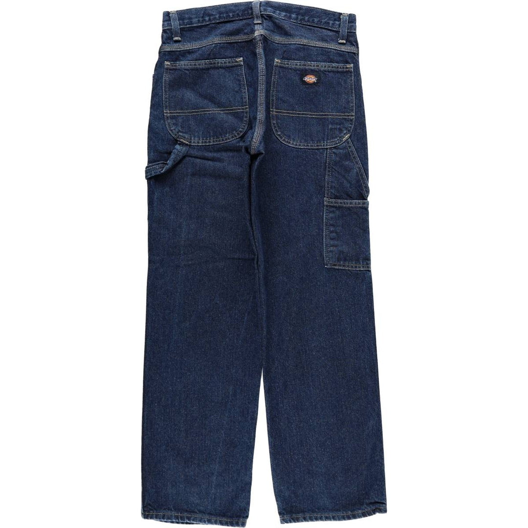 Dark navy Dickies denim painter pants, men's size W31 (approx.) cotton blue type Vintage Second Hand