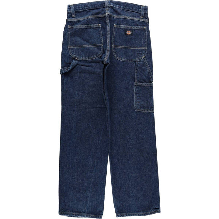 Dark navy Dickies denim painter pants, men's size W31 (approx.) cotton blue type Vintage Second Hand