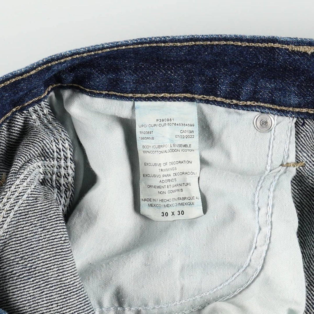 Dark navy Dickies denim painter pants, men's size W31 (approx.) cotton blue type Vintage Second Hand