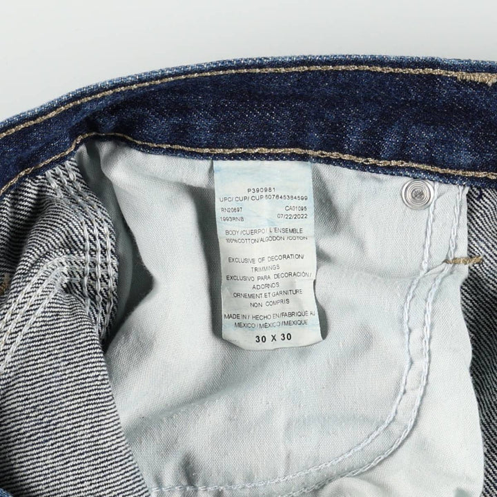 Dark navy Dickies denim painter pants, men's size W31 (approx.) cotton blue type Vintage Second Hand