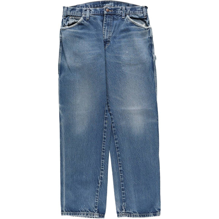 Dickies denim painter pants for men, equivalent to W34 cotton blue type Vintage Second Hand