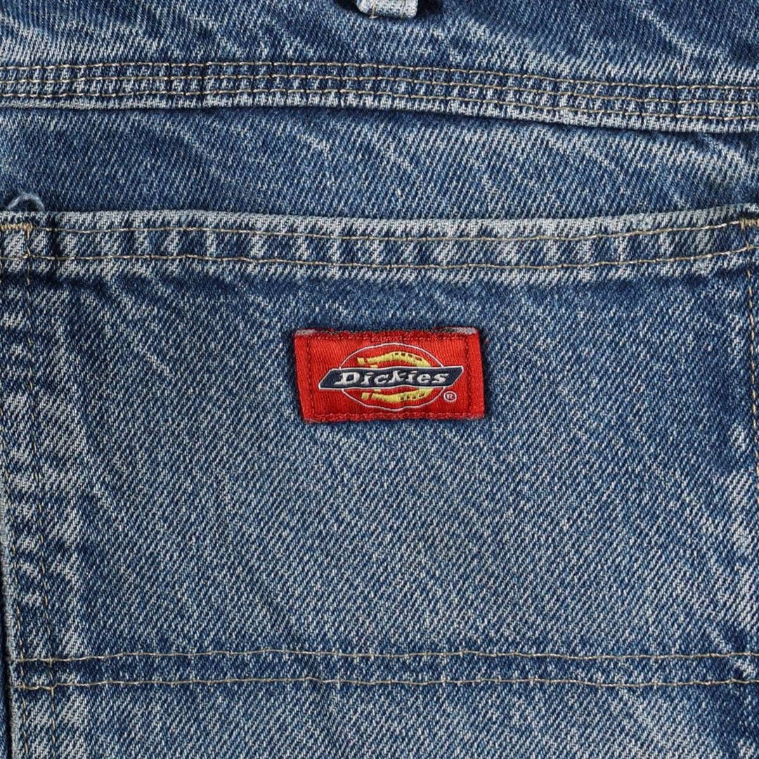 Dickies denim painter pants for men, equivalent to W34 cotton blue type Vintage Second Hand