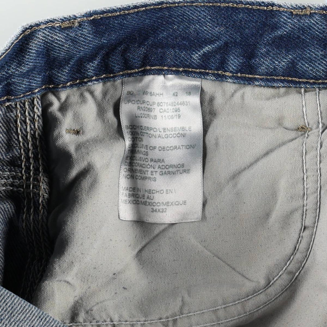 Dickies denim painter pants for men, equivalent to W34 cotton blue type Vintage Second Hand
