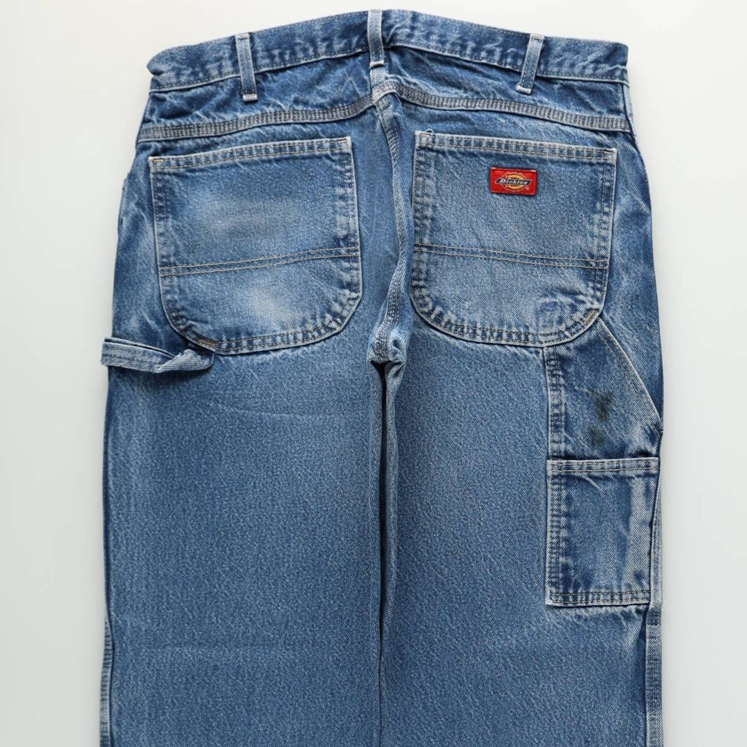 Dickies denim painter pants for men, equivalent to W34 cotton blue type Vintage Second Hand