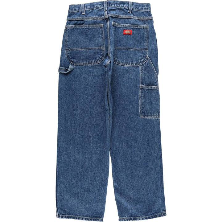 Dickies denim painter pants for men, equivalent to W31 cotton blue type Vintage Second Hand