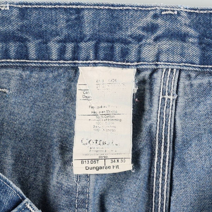 Carhartt Dungaree Fit Denim Painter Pants, Men's, W34 equivalent cotton blue type Vintage Second Hand