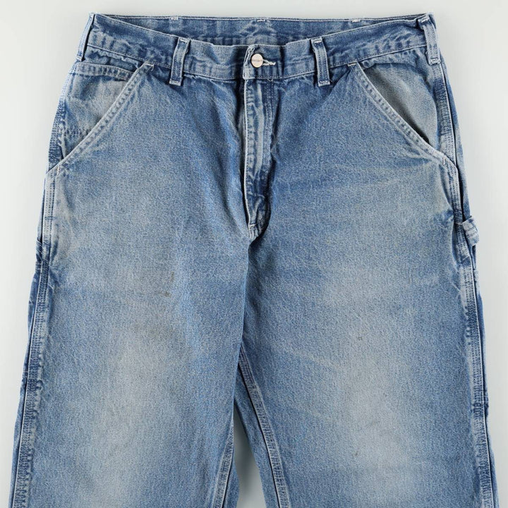 Carhartt Dungaree Fit Denim Painter Pants, Men's, W34 equivalent cotton blue type Vintage Second Hand