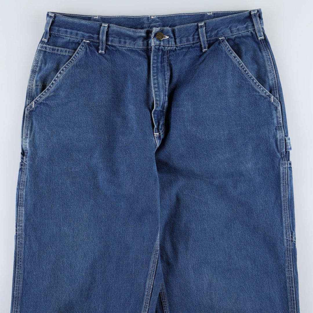 2000'S Carhartt Dungaree Fit Denim Painter Pants, Men's, Size W35 cotton blue type Vintage Second Hand