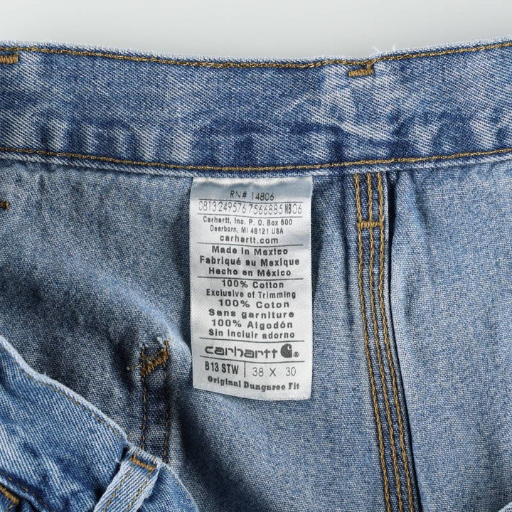 Carhartt Original Dungaree Fit Denim Painter Pants, Men's, W37 equivalent cotton blue type Vintage Second Hand