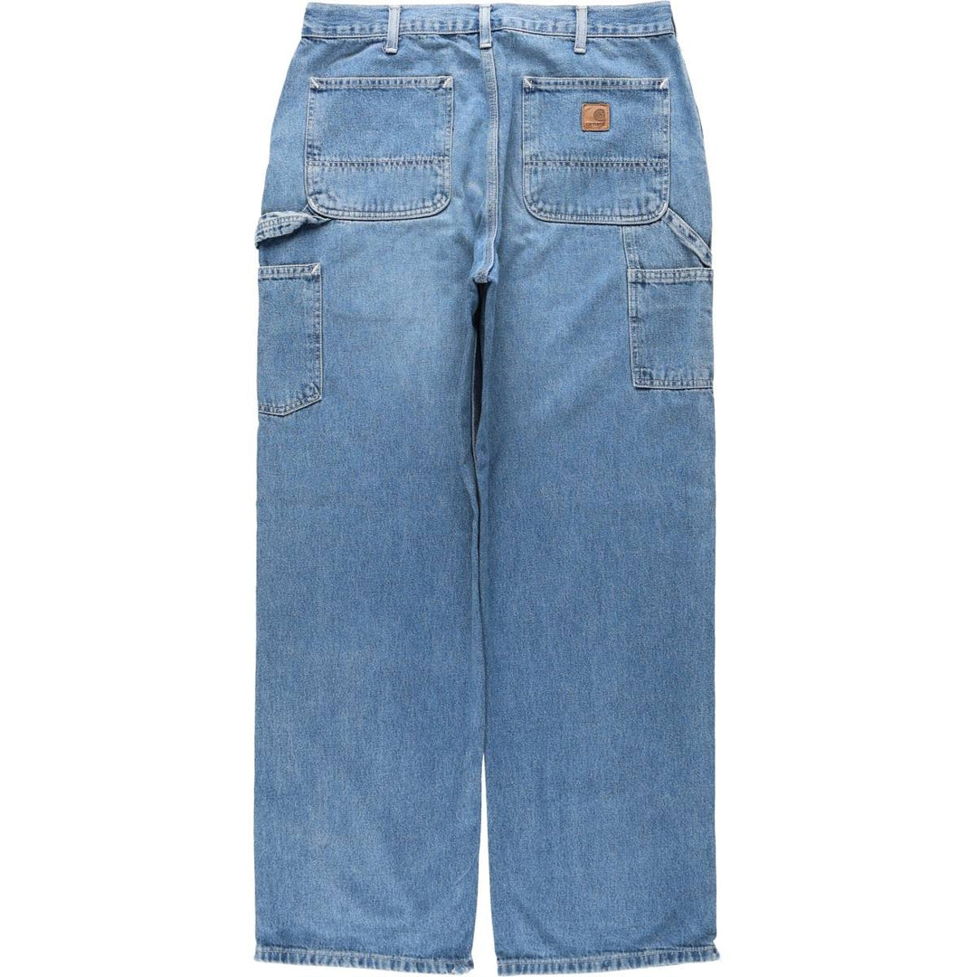 Carhartt Denim Painter Pants for Men, W34 equivalent unclear blue type Vintage Second Hand