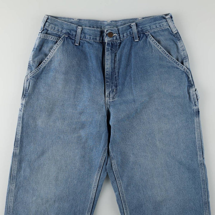 Carhartt Denim Painter Pants for Men, W34 equivalent unclear blue type Vintage Second Hand