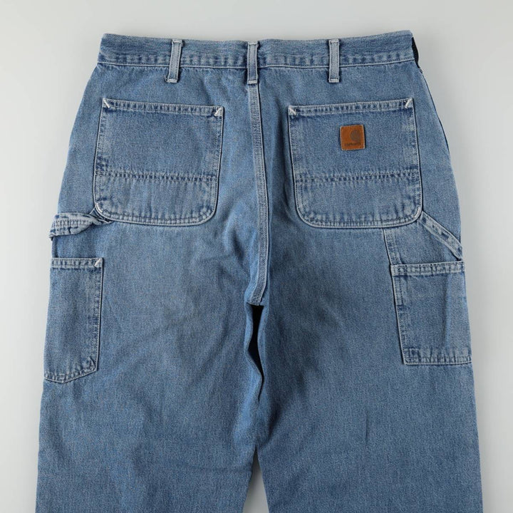 Carhartt Denim Painter Pants for Men, W34 equivalent unclear blue type Vintage Second Hand