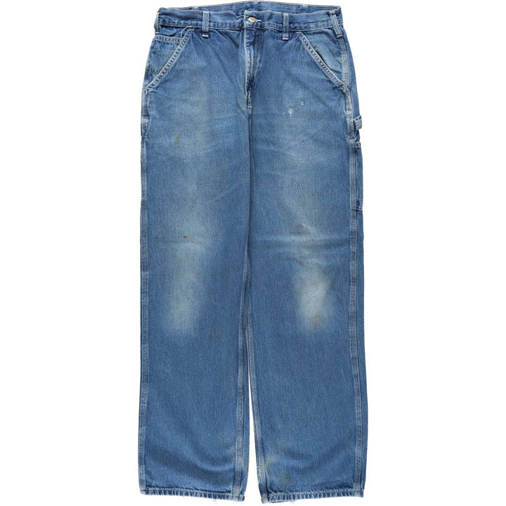Carhartt Dungaree Fit Denim Painter Pants, Men's, W35 equivalent cotton blue type Vintage Second Hand