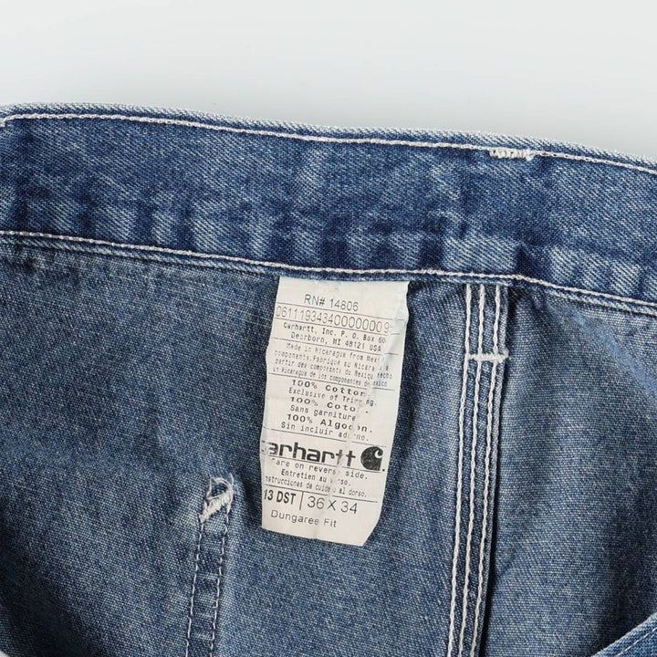 Carhartt Dungaree Fit Denim Painter Pants, Men's, W35 equivalent cotton blue type Vintage Second Hand
