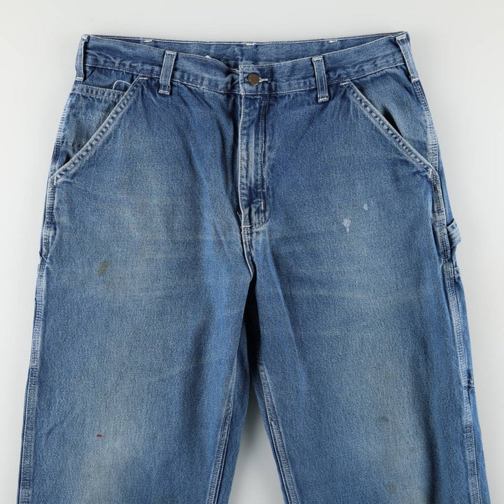 Carhartt Dungaree Fit Denim Painter Pants, Men's, W35 equivalent cotton blue type Vintage Second Hand