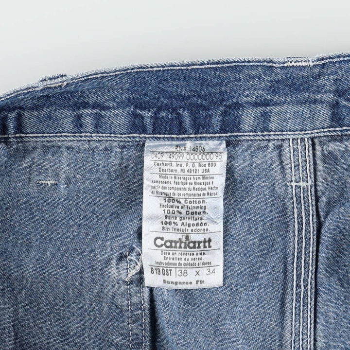2000'S Carhartt Dungaree Fit Denim Painter Pants, Men's, Size W37 cotton blue type Vintage Second Hand