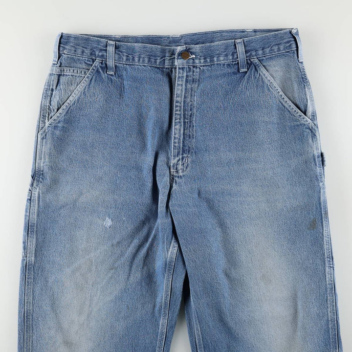 2000'S Carhartt Dungaree Fit Denim Painter Pants, Men's, Size W37 cotton blue type Vintage Second Hand