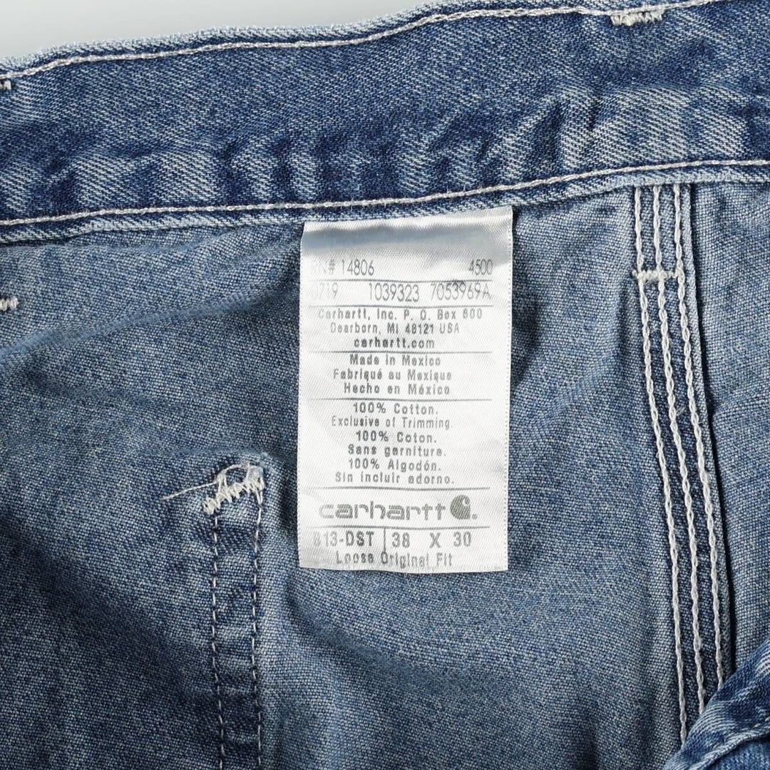 Carhartt Loose Original Fit Denim Painter Pants, Men's, Size 37 cotton blue type Vintage Second Hand
