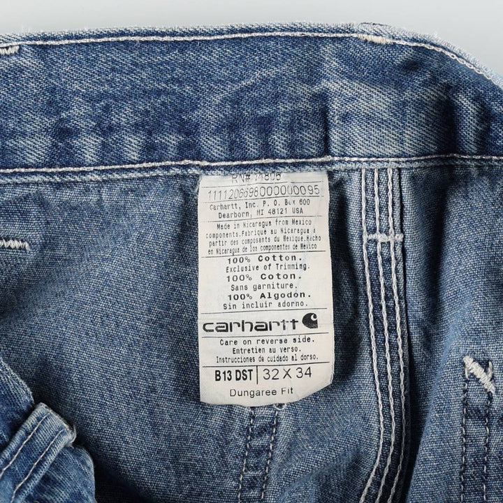 Carhartt Dungaree Fit Denim Painter Pants, Men's, W31 equivalent cotton blue type Vintage Second Hand