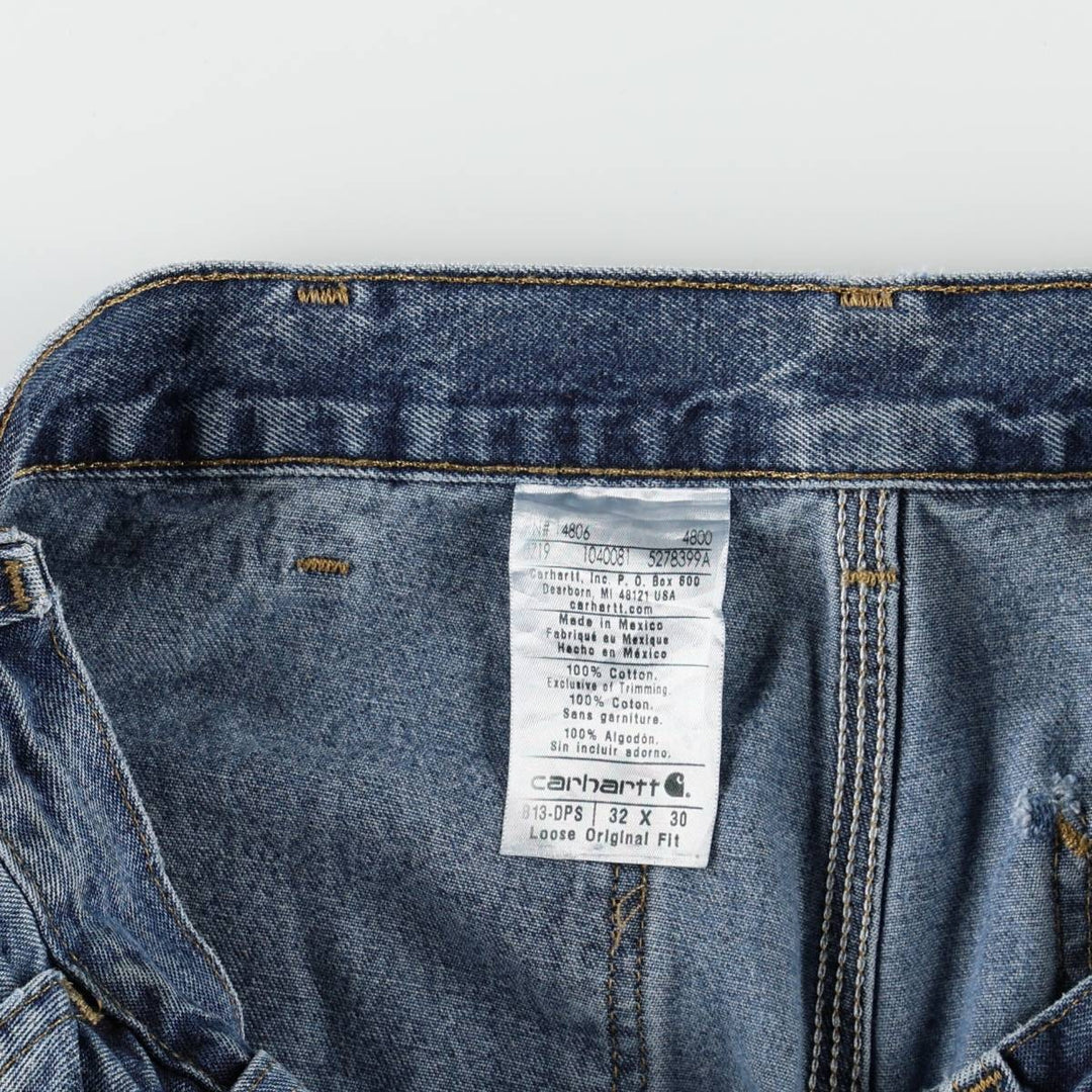 Carhartt Loose Original Fit Denim Painter Pants, Men's, Size W32 cotton blue type Vintage Second Hand