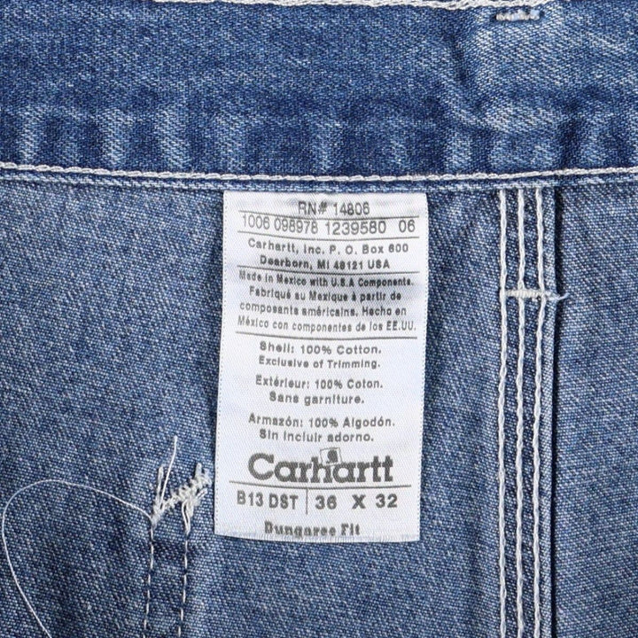 Carhartt Dungaree Fit Denim Painter Pants, Men's, W36 equivalent cotton blue type Vintage Second Hand