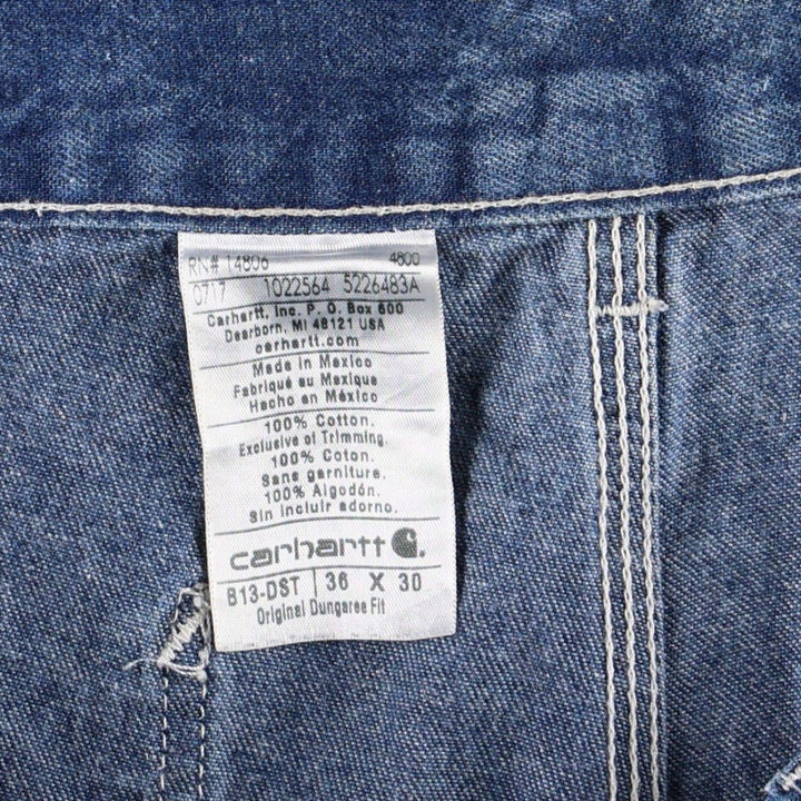 Carhartt Original Dungaree Fit Denim Painter Pants, Men's, W35 equivalent cotton blue type Vintage Second Hand